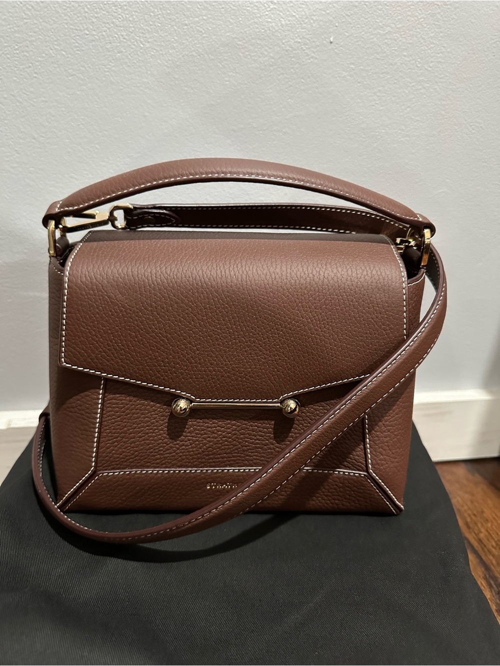 Strathberry Mosaic Bag in Chocolate Brown - new with box